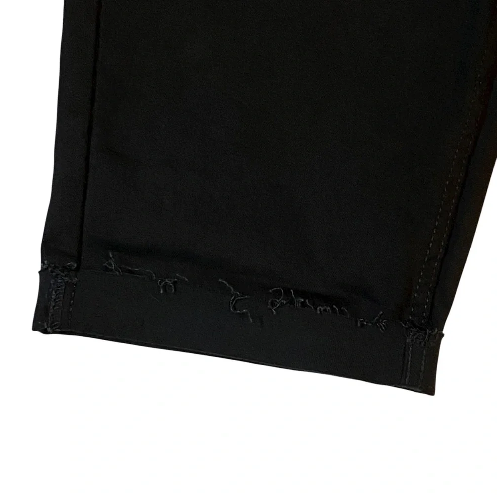 LEVIS 511 Slim Denim Shorts NWT Black Raw Hem Stretch Knee Length Mens 29